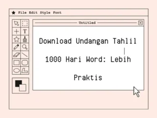 Download Undangan Tahlil 1000 Hari Word: Lebih Praktis